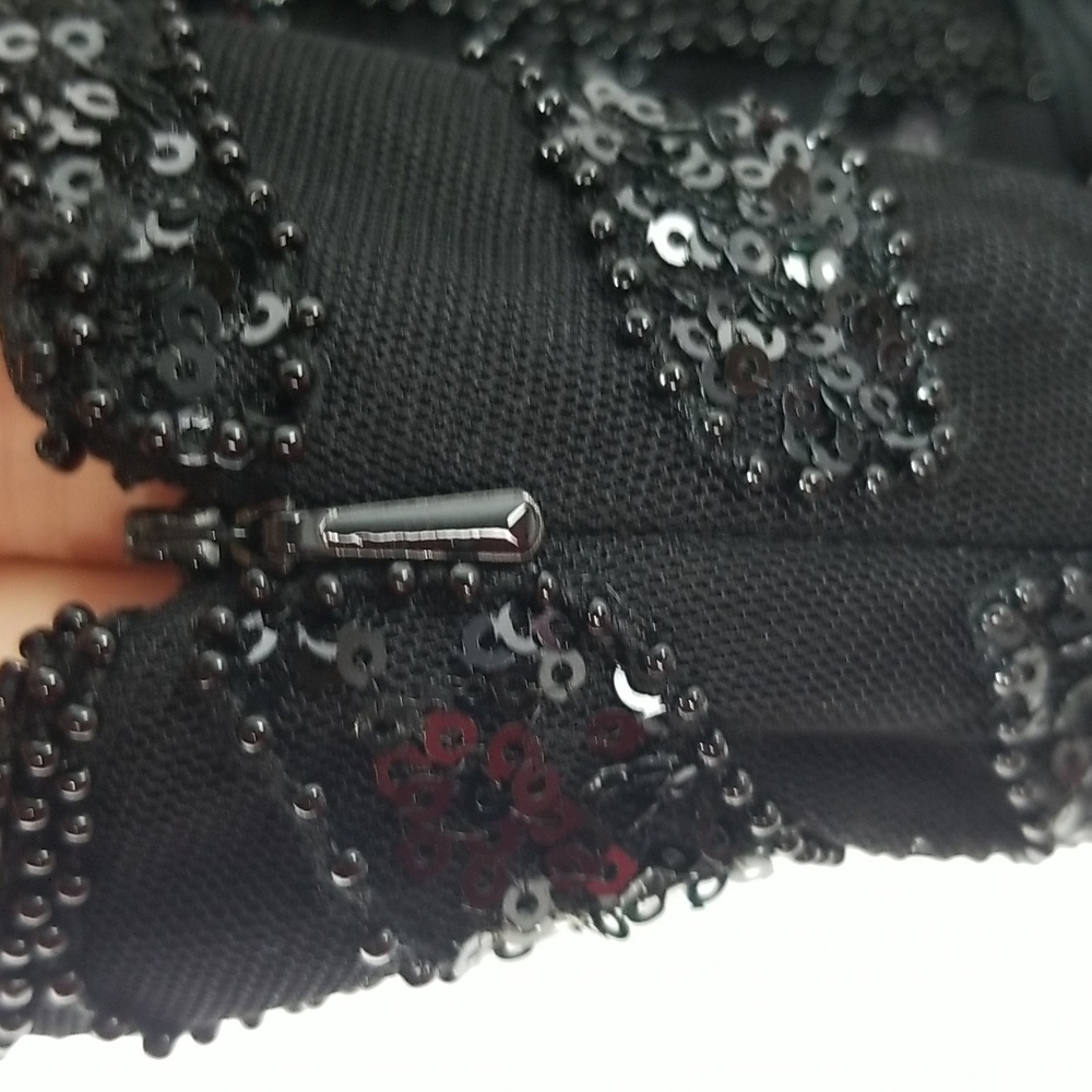 White House Black Market Beaded Cut in Gown NWT - Picture 8 of 14